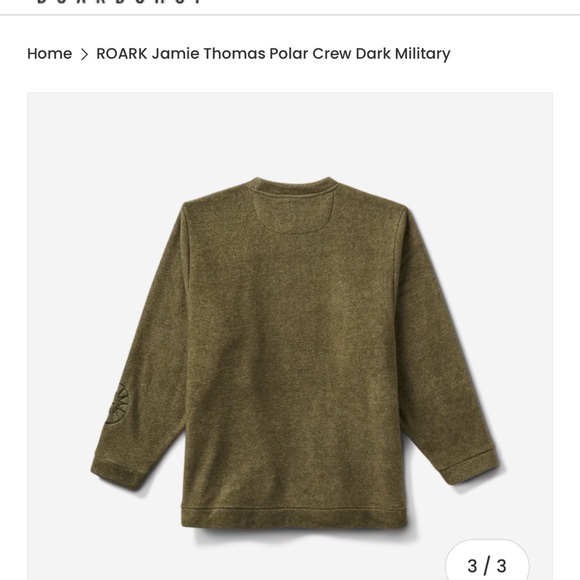 Roark Crewneck Sweater in Olive (NWT) - Picture 2 of 4